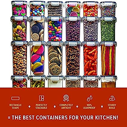 24-Pack BPA-Free Food Storage Container Set