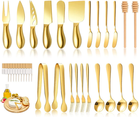 Gold Cheese Knife Set for Charcuterie Board